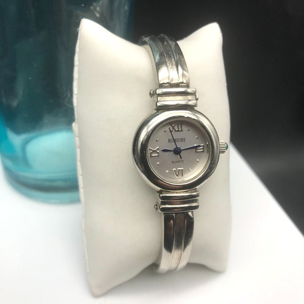 Rumours Ladies Stainless Steel Quartz Watch with Blue Hands Bracelet 41483 Size